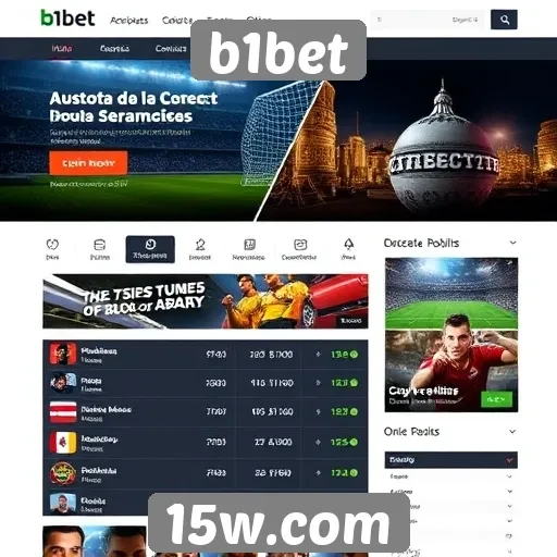 Análise da interface do site b1bet