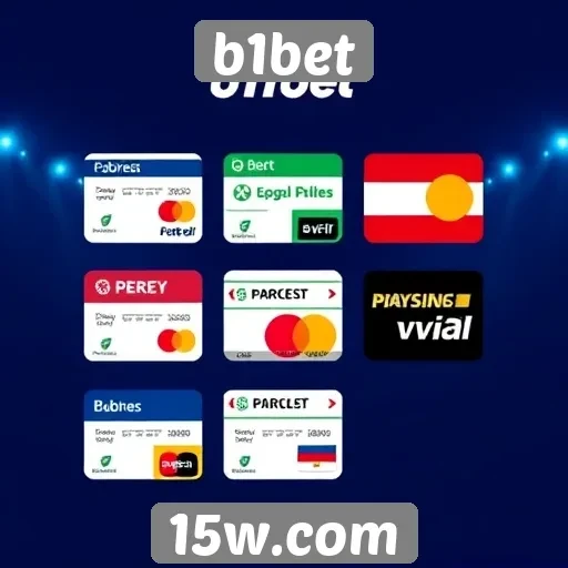 Opções de pagamento disponíveis no b1bet são variadas